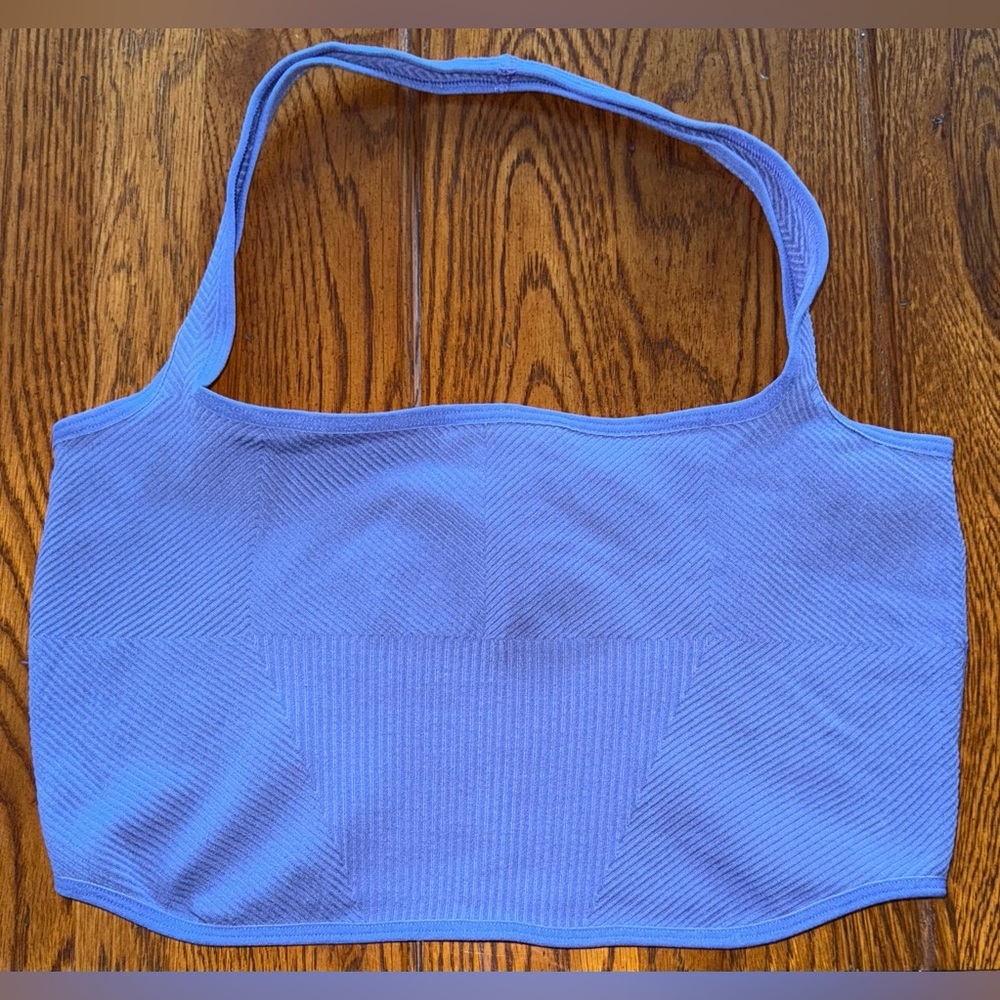 🆕 Anthropologie Periwinkle / Purple Halter Ribbed Bra